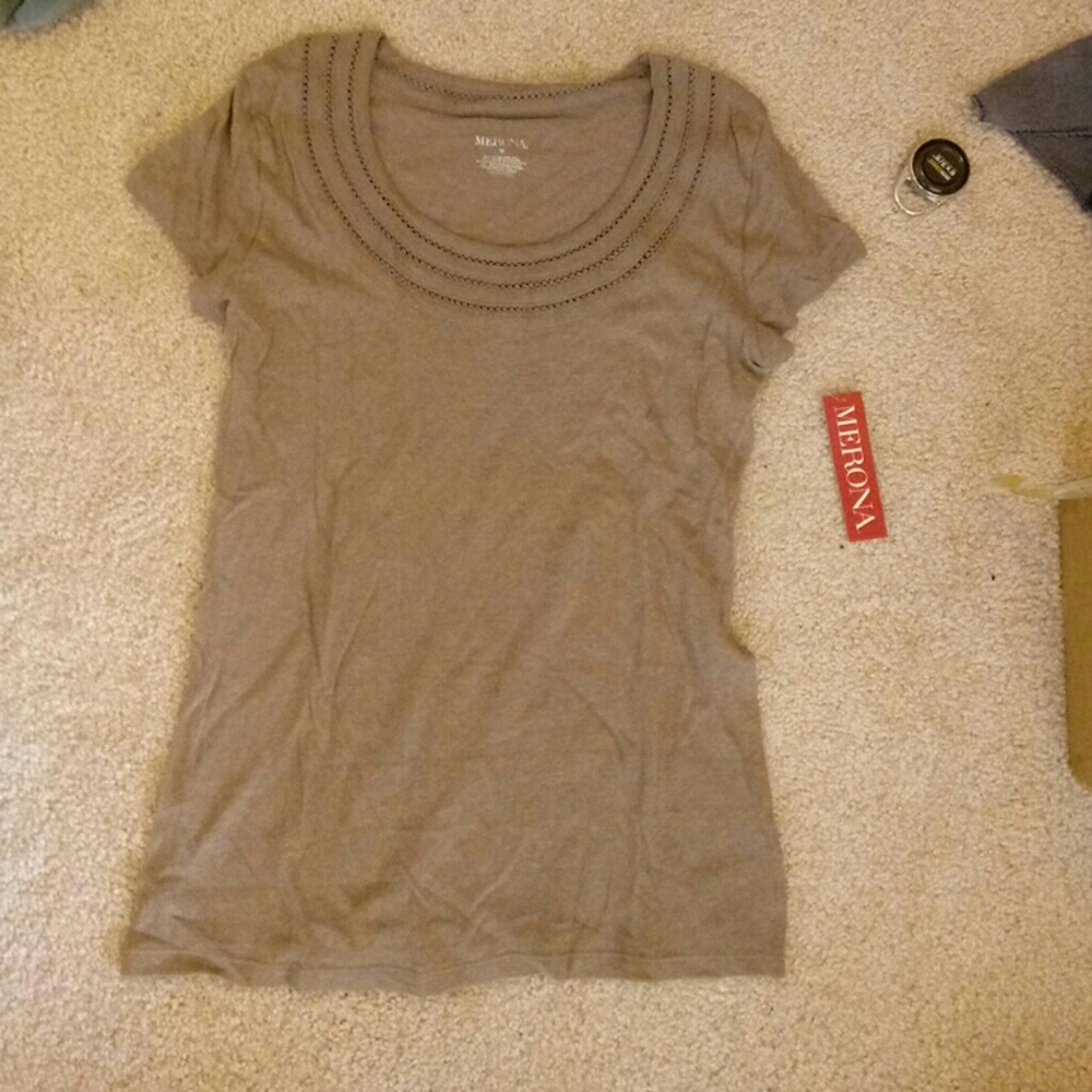 Merona brown NEW W/TAGS shirt
